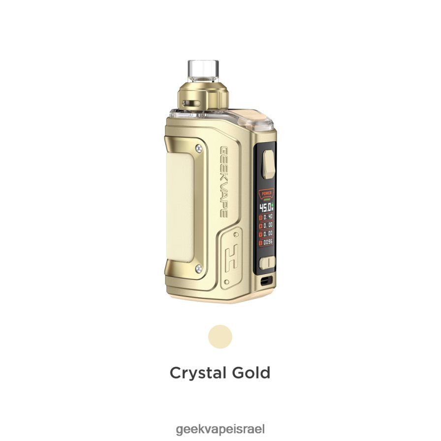 GEEKVAPE Cigarette | h45 (aegis hero 2) pod mod kit crystal edition GeekVape סגול קריסטל 04D404139