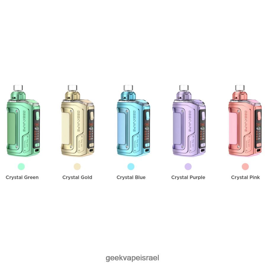 Geek Vape Coils | h45 (aegis hero 2) pod mod kit crystal edition GeekVape קריסטל כחול 04D404142