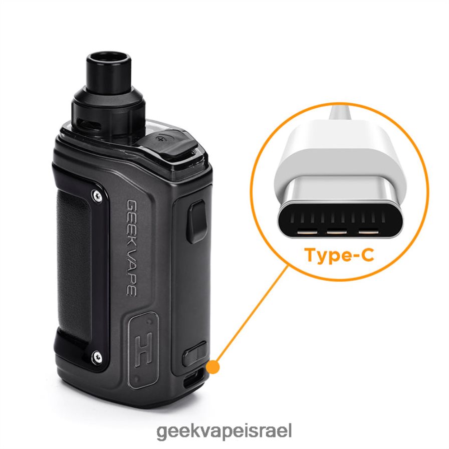 Geek Vape Kits | h45 (aegis hero 2) ערכת פוד מוד 1400 mah 4 מ\"ל GeekVape שָׁחוֹר 04D40496
