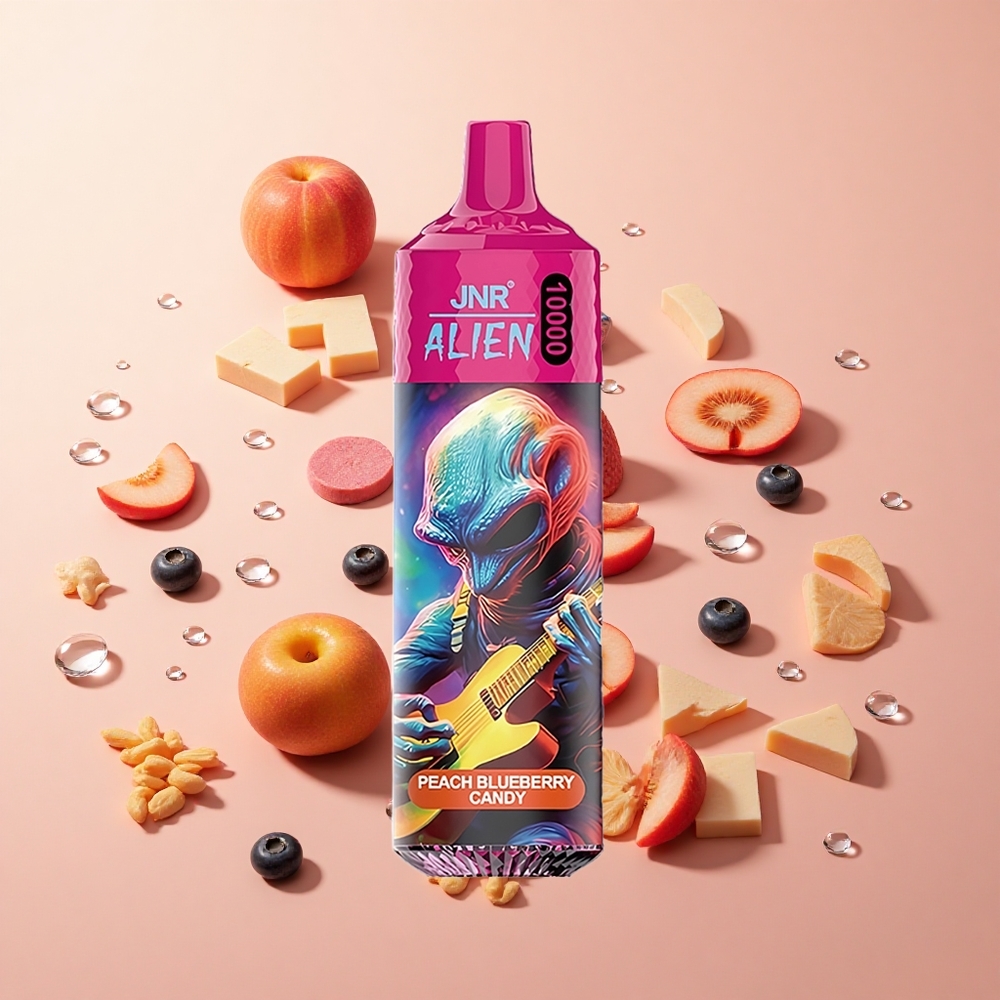 JNR Alien 10000 Puffs אפרסק אוכמניות 20ml סוללה 850mAh wholesale Israel
