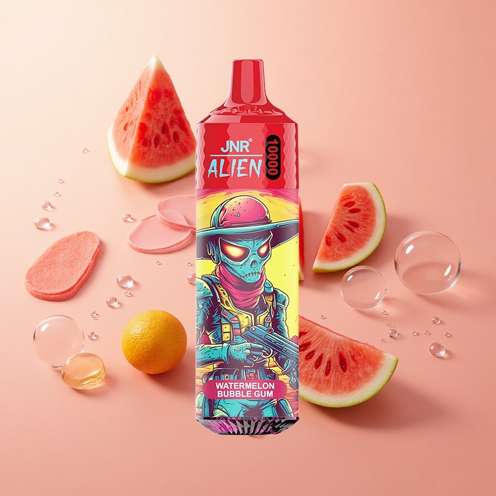 JNR Alien 10000 Puffs אבטיח מסטיק בועות 20ml סיטונאי Israel RGB