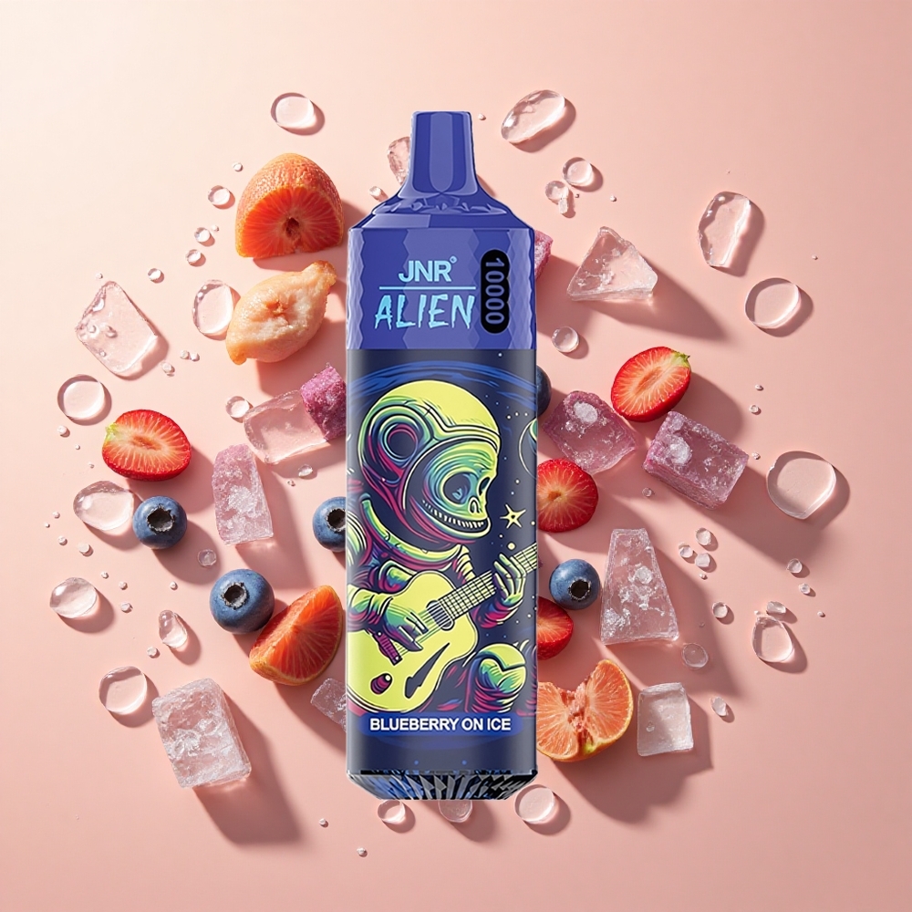 JNR Alien 10000 Puffs אוכמניות בקרח wholesale Israel סוללה 850mAh