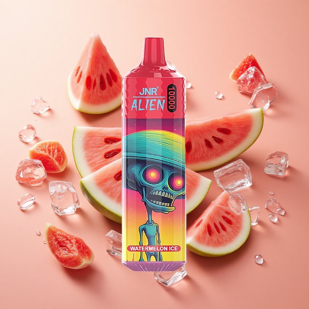 JNR Alien 10000 Puffs אבטיח קרח wholesale Israel סוללה 850mAh תאורת לד