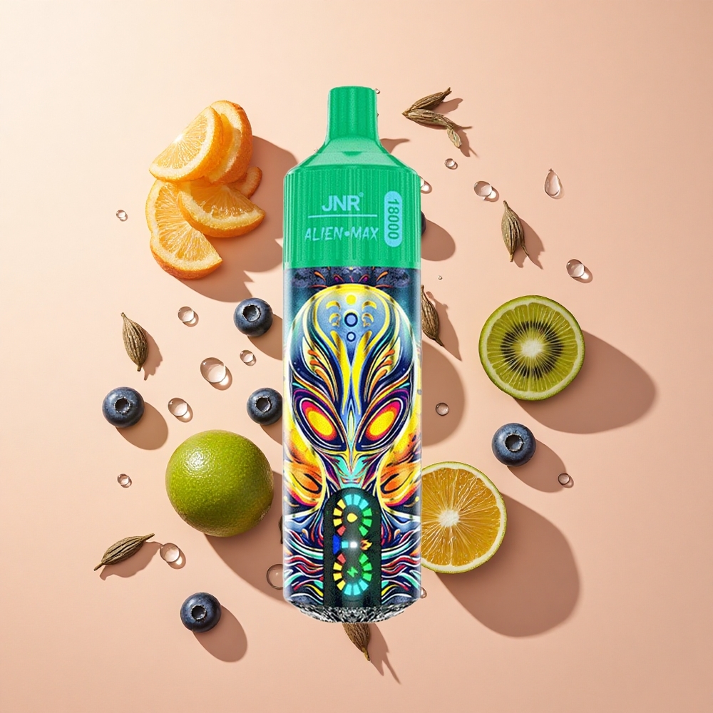 JNR Alien Max 18000 Puffs בלוברי קיווי סוללה 850mAh wholesale Israel