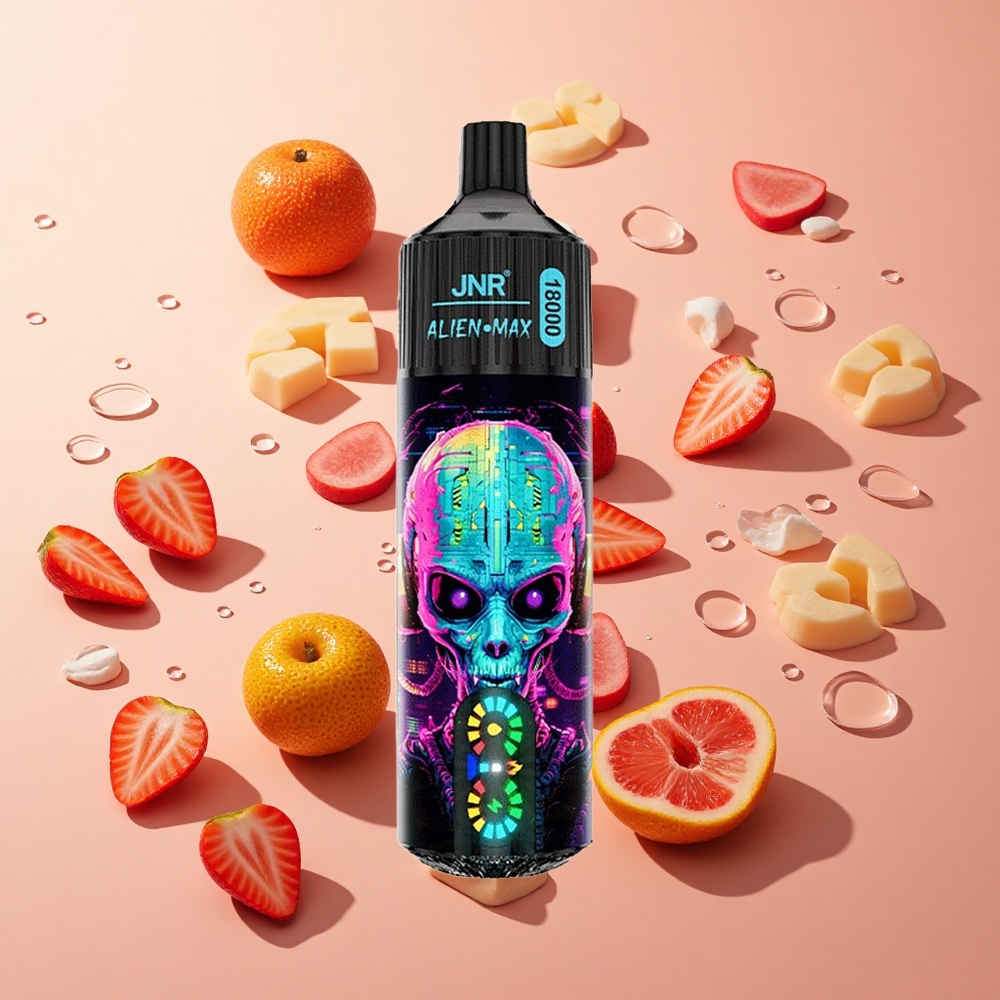 JNR Alien Max 18000 Puffs תות בועות Hubba Bubba סוללה 850mAh wholesale Israel