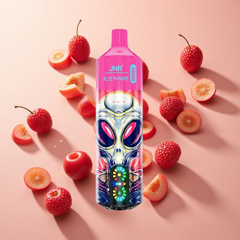 JNR Alien Max 18000 Puffs דובדבן-פירות יער wholesale Israel סוללה 850mAh תצוגת LED חכמה
