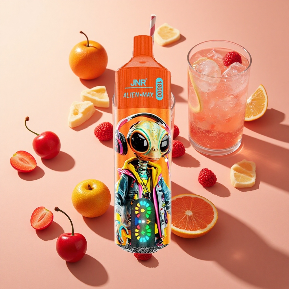 JNR Alien Max 18000 Puffs קולה דובדבן תוסס wholesale Israel סוללה 850mAh מטען Type-C