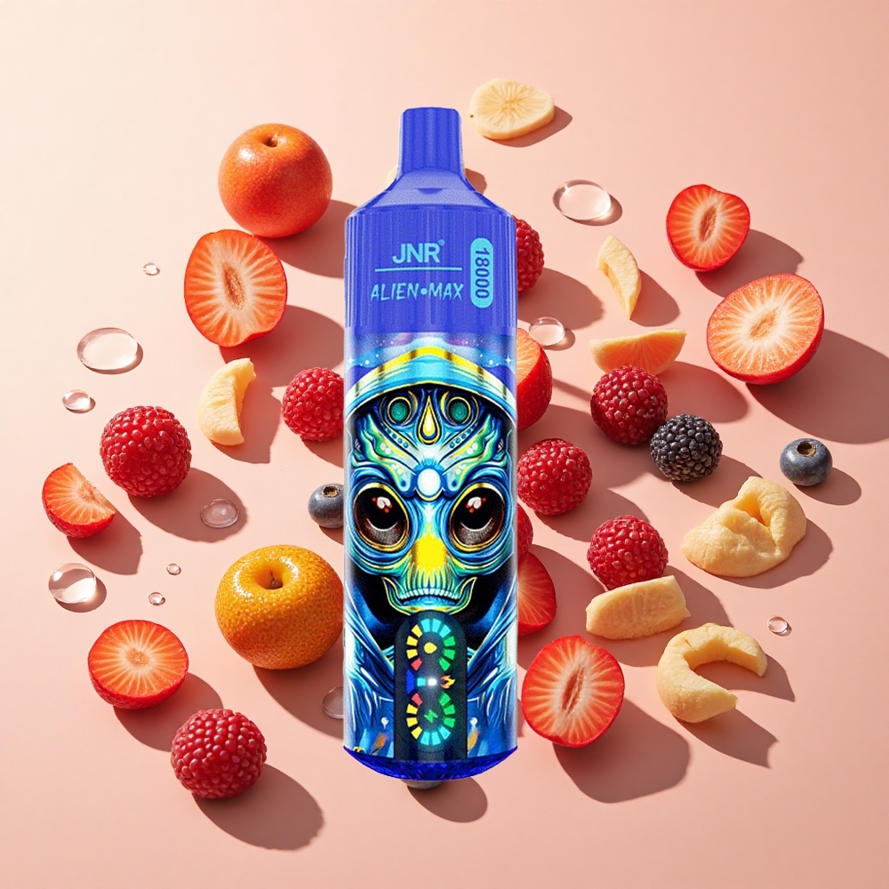 JNR Alien Max 18000 Puffs פירות יער מעורבים wholesale Israel סוללה 850mAh טעון Type-C