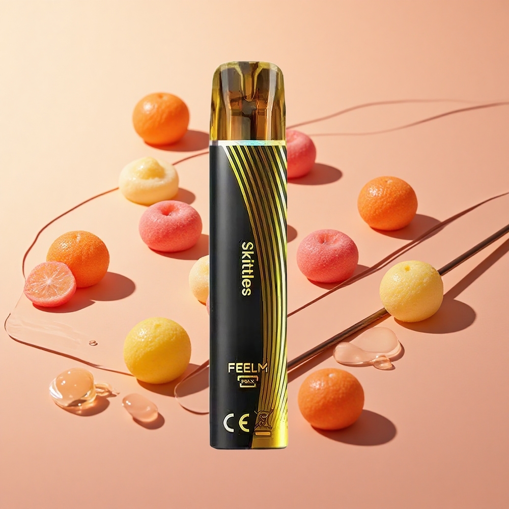 JNR Black&Golden 800 Puffs Skittles (סקיטלס) סיטונאי ישראל סוללה 550mAh