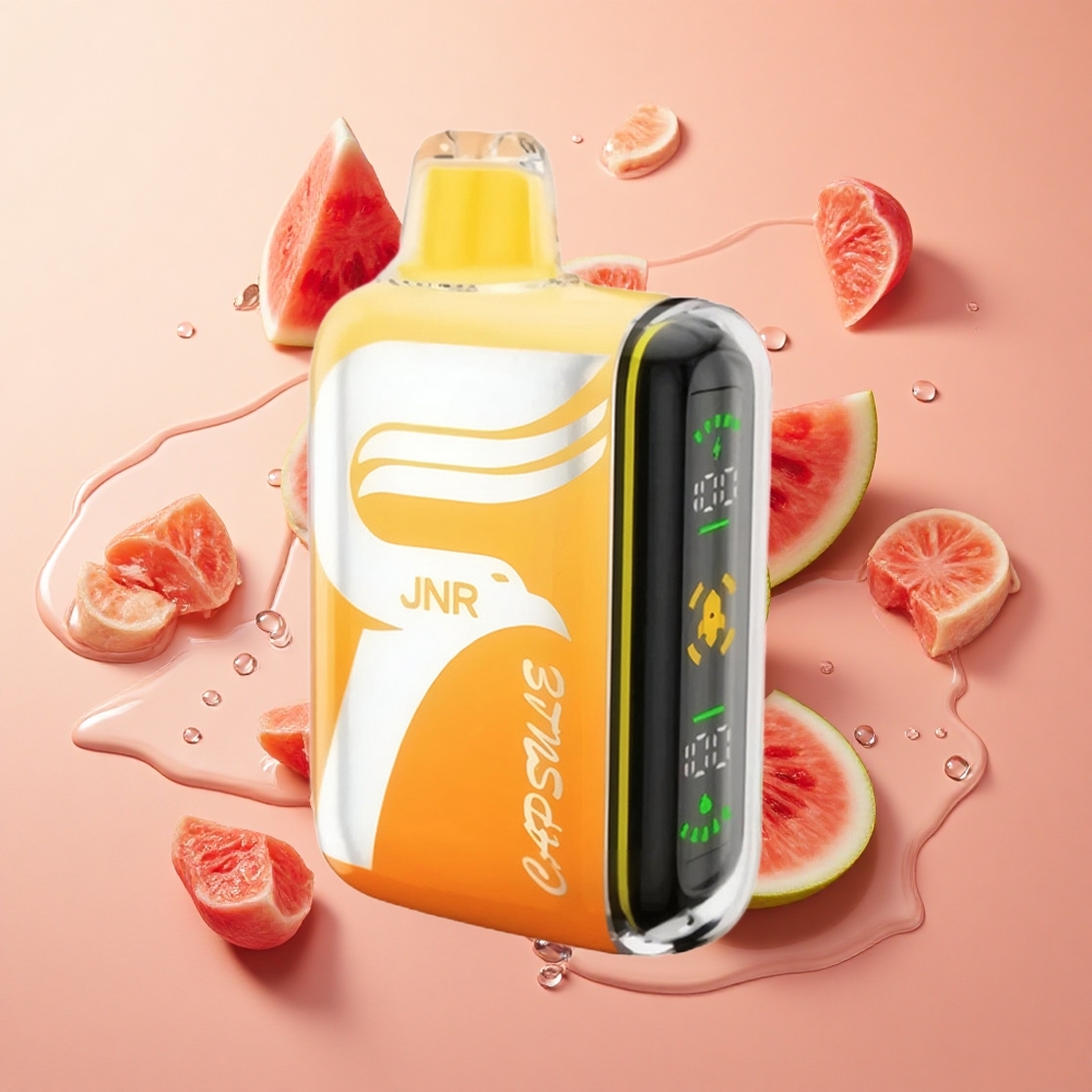 JNR Capsule 15000 Puffs אבטיח אירצ'י סיטונאות ישראל סוללה 850mAh טעון מהיר Type-C