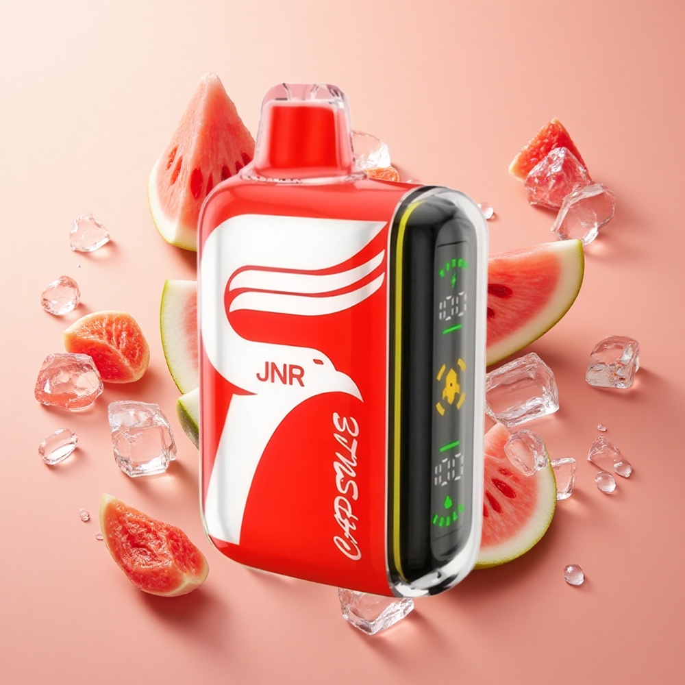 JNR Capsule 15000 Puffs אבטיח קר (Watermelon Ice) סוללה 850mAh wholesale Israel טעון מהיר Type-C