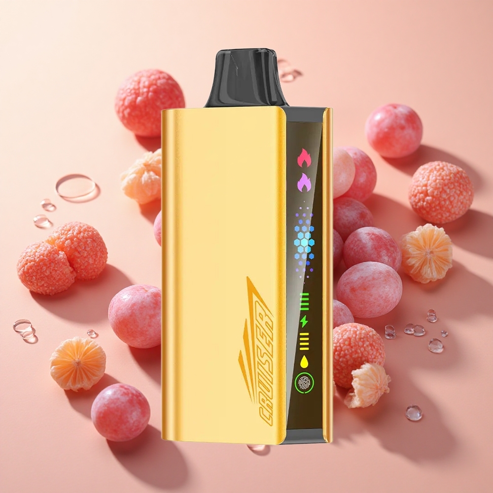 JNR Cruiser 12000 Puffs גלידת ענבים No-Charge Vape חד פעמי סוללה מובנית 3500 mAh wholesale Israel