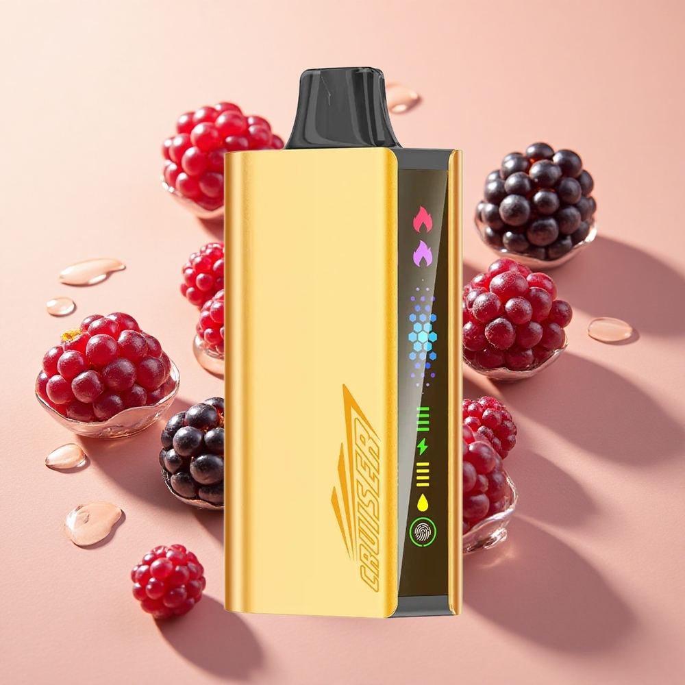 JNR Cruiser 12000 Puffs פטל שחור קרח No-Charge Vape חד פעמי סוללה מובנית 3500mAh wholesale Israel