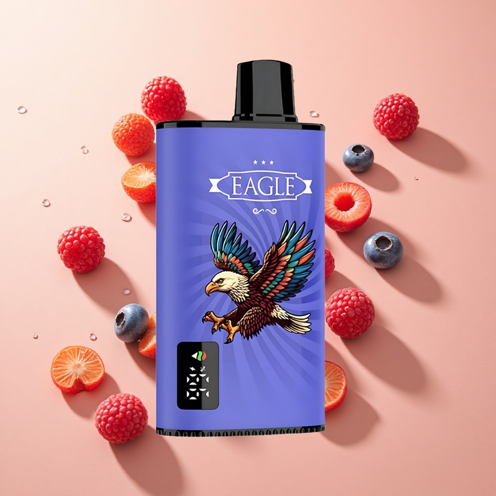 JNR EAGLE Smart 23000 Puffs פטל אוכמניות דובדבן wholesale Israel מסך דיגיטלי סליל 1.0 אוהם