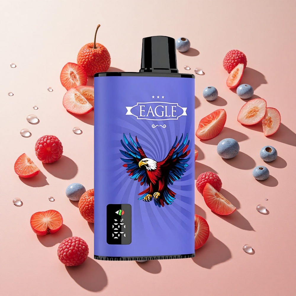JNR EAGLE Smart 23000 Puffs ענבים כחולים ודובדבנים wholesale Israel מסך דיגיטלי סוללה 750mAh