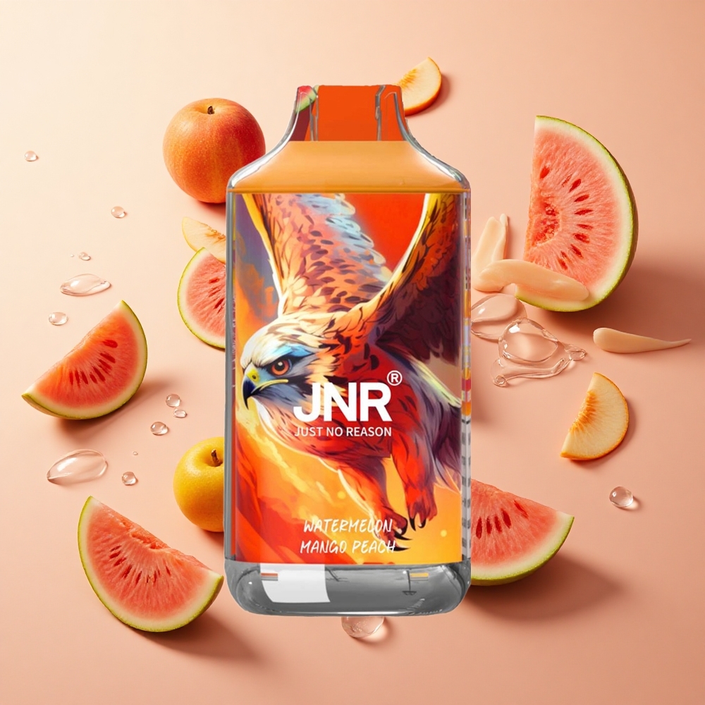 JNR Falcon 16000 Puffs אבטיח מנגו אפרסק סוללה 850 mAh סוללה כפולה סריג סיטונאי ישראל