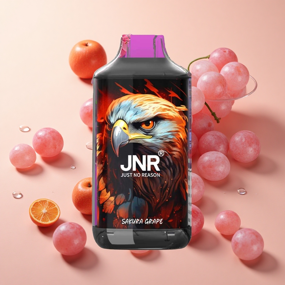 JNR Falcon 16000 Puffs סקורה ענבים סיטונאי ישראל סוללה 850 mAh סוג סליל Dual Mesh