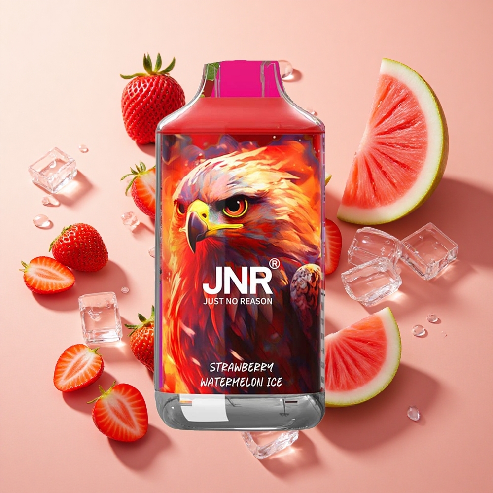 JNR Falcon 16000 Puffs תות אבטיח קרח wholesale Israel סוללה 850 mAh מסך LED חכם