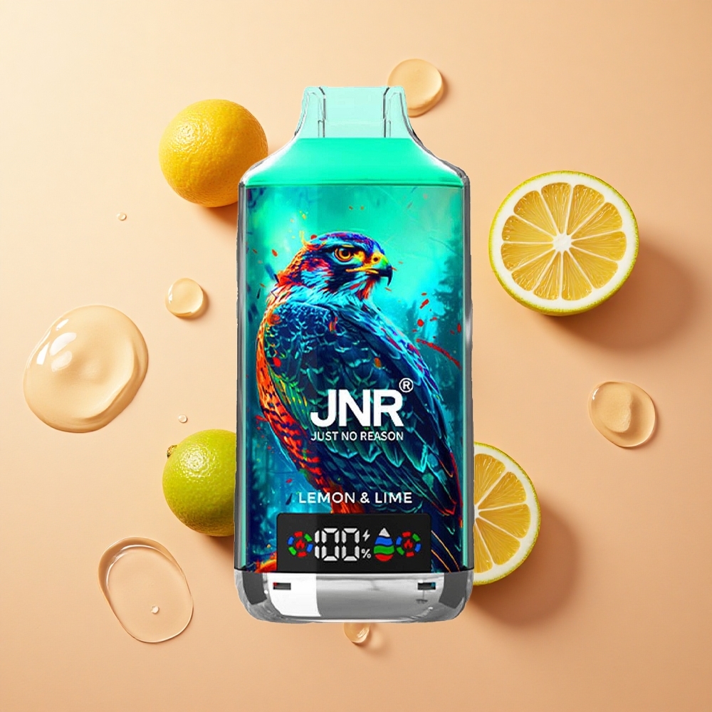 JNR Falcon X 18000 Puffs לימון ליים סיטונאי ישראל סוללה 750mAh מסך דיגיטלי