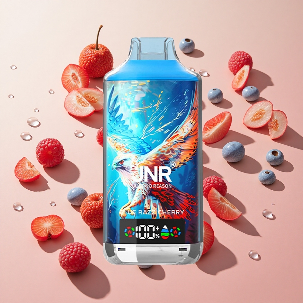 JNR Falcon X 18000 Puffs Blue Razz Cherry ענבים כחולים דובדבן wholesale Israel סוללה 750mAh נוזל 24ml