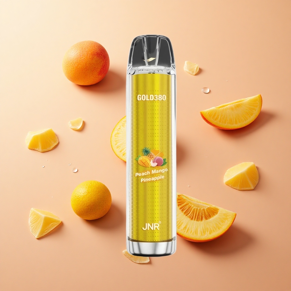 JNR Gold380 6000 Puffs בטעם אפרסק מנגו אננס סיטונאות Israel 1500mAh