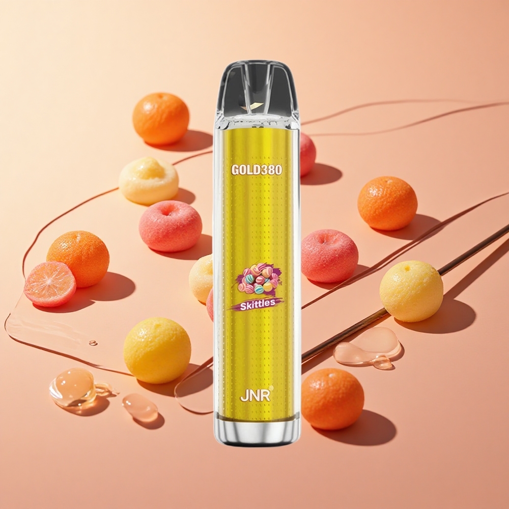 JNR Gold380 6000 Puffs Vape חד פעמי Skittles (טעם סקיטלז) 6000 Puffs סיטונאות ישראל 1500mAh