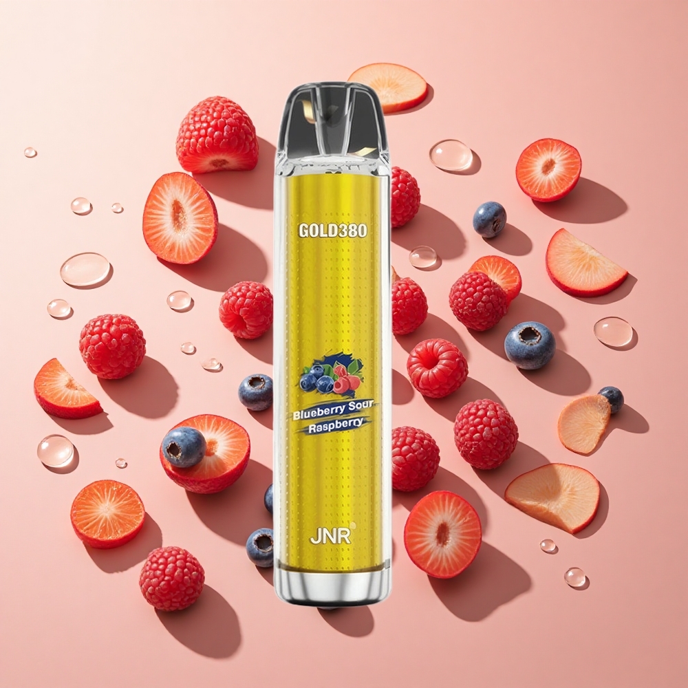 JNR Gold380 6000 Puffs פטל חמוץ אוכמניות wholesale Israel 13מ"ל