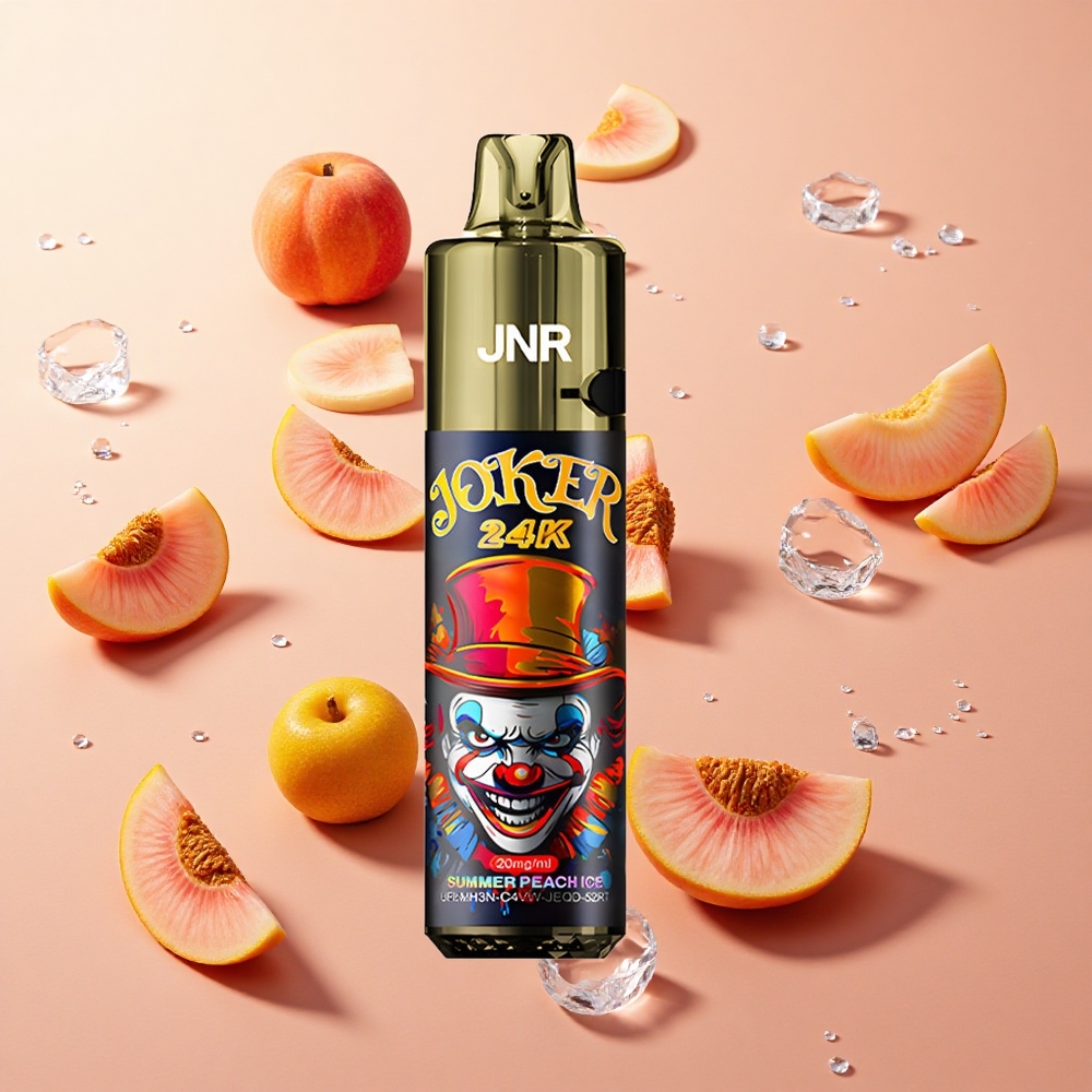 JNR Joker 24K 24000 Puffs אפרסק קרח קיצי 2+10ml סוללה 800mAh wholesale Israel