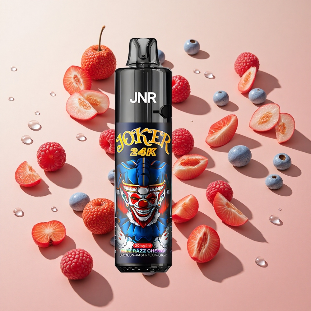 JNR Joker 24K Puffs דובדבן כחול ראז דובדבן כחול ראז 10ml+2 פודים לתדלוק wholesale Israel 800mAh