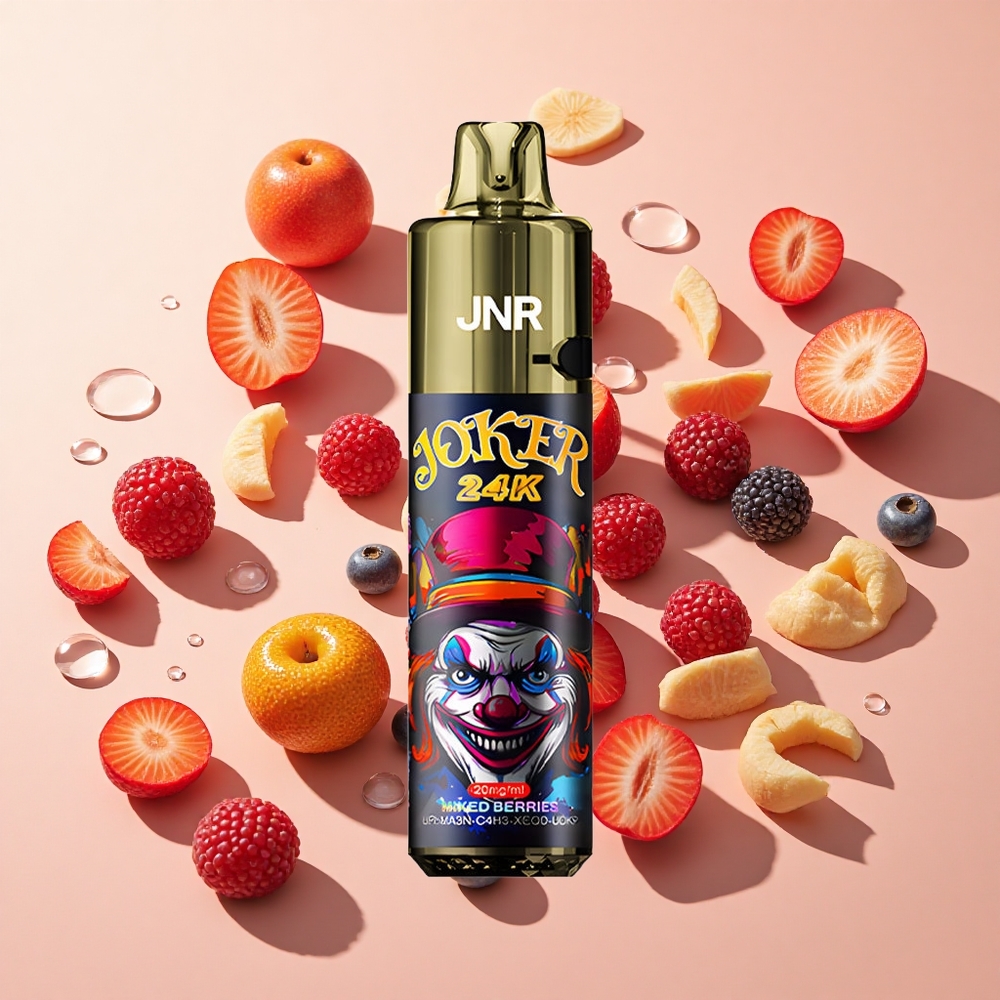 JNR Joker 24K Puffs Mixed Berries (תותים מעורבים) 800mAh Battery wholesale Israel