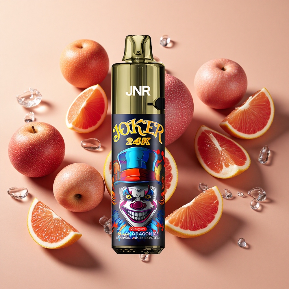 JNR Joker 24K Puffs דרקון שחור קרח wholesale Israel 2+10ml סוללה 800mAh