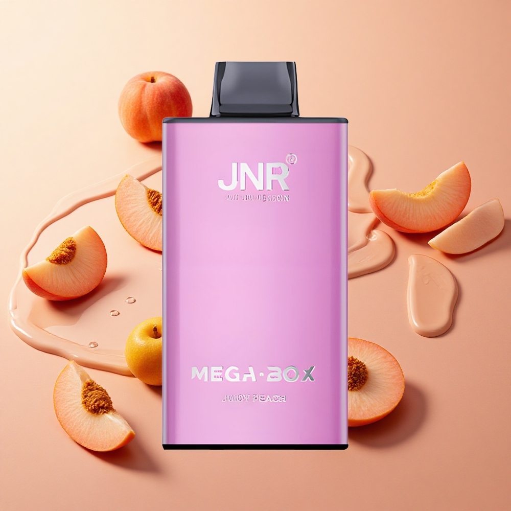 JNR Mega Box 25000 Puffs אפרסק עסיסי 30 מ"ל נוזל אלקטרוני wholesale Israelסליל רשת כפול