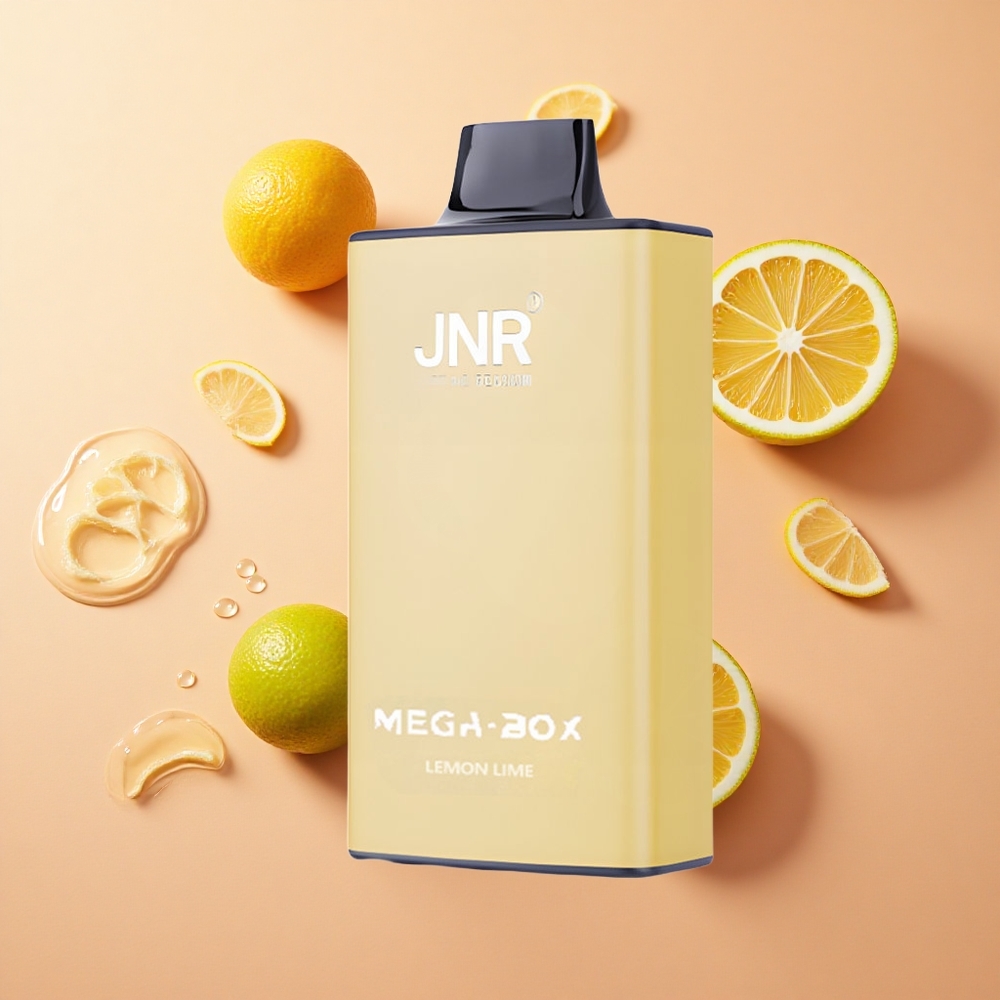 JNR Mega Box 25000 Puffs לימון & ליים קיבולת נוזל אלקטרוני 30 מ"ל wholesale Israelסליל רשת כפול