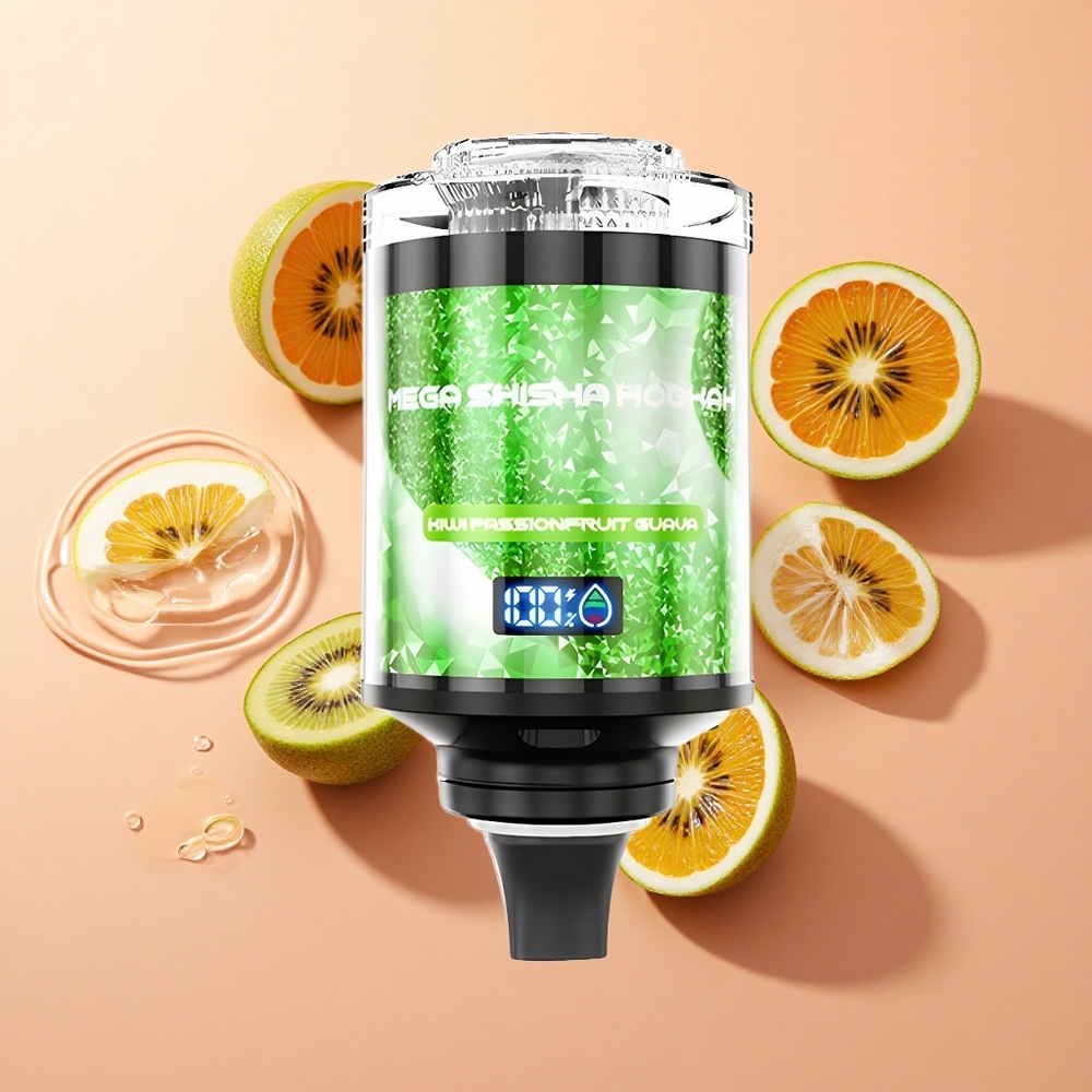 JNR Mega Shisha Hookah 100K קיווי פסיפלורה גויאבה 60ml סוללה 2200mAh wholesale Israel