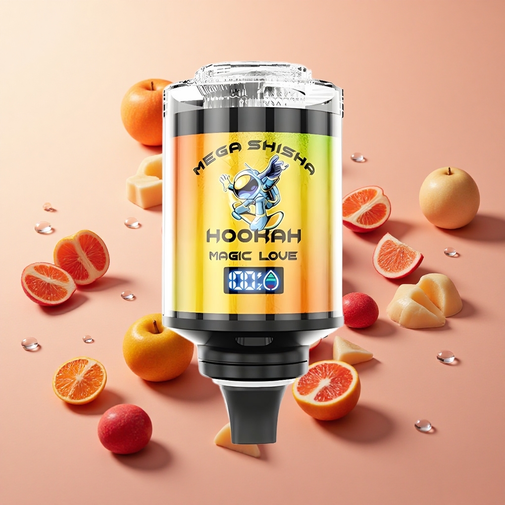 JNR Mega Shisha Hookah 100K אהבה קסומה 60ml סיטונאי Israel מסך חכם
