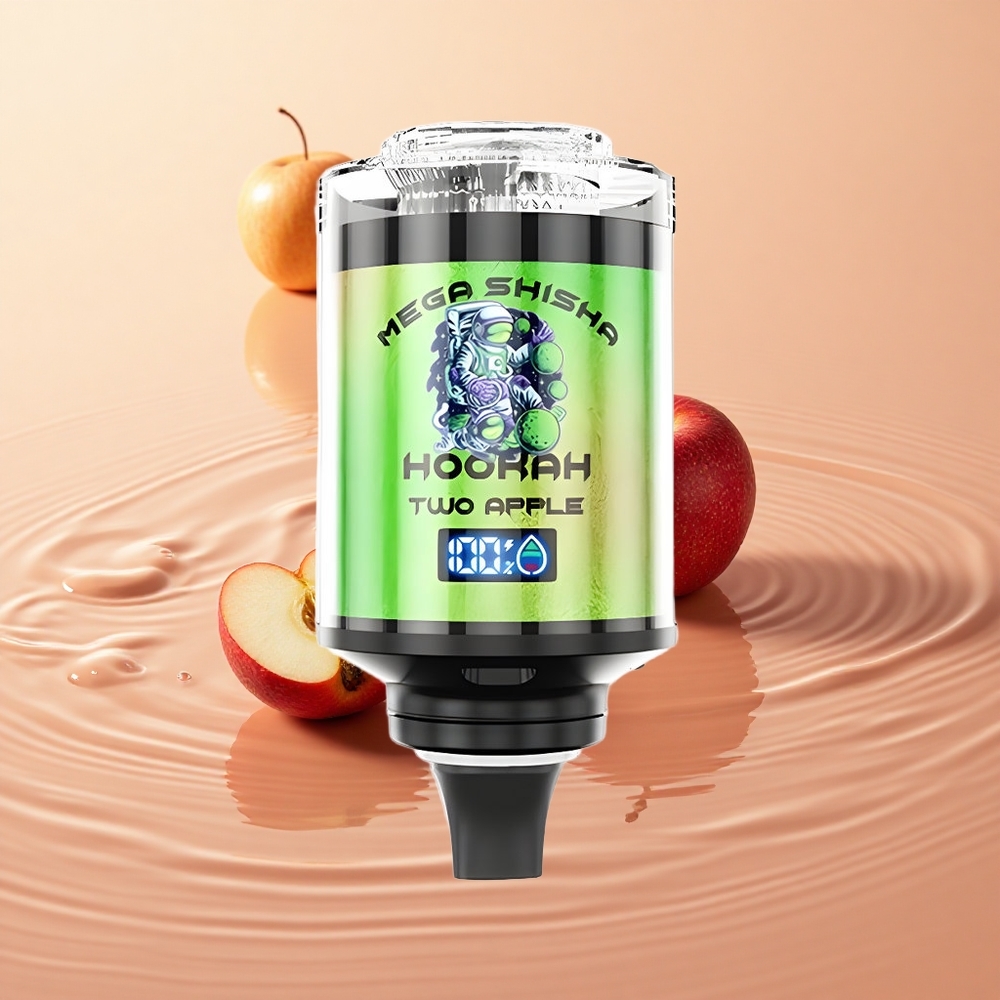 JNR Mega Shisha Hookah 100K תפוח 60ml סיטונאות ישראל Type-C טעינה מהירה