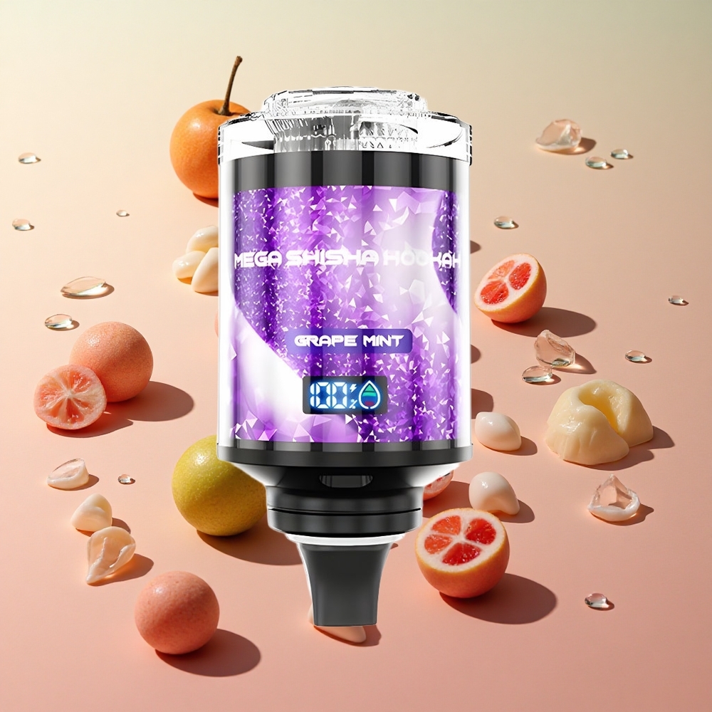 JNR Mega Shisha Hookah 100K ענב נענע wholesale Israel 60ml 2200mAh
