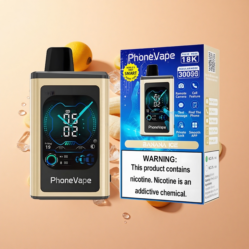 JNR PhoneVape 30000 Puffs בננה קרח wholesale Israel סוללה נטענת 850mAh Type-C