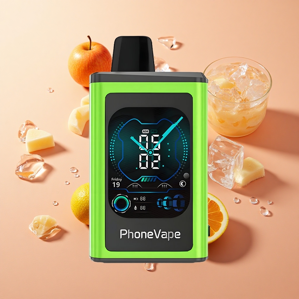 JNR PhoneVape 30000 puffs תפוח חמוץ קרח wholesale Israel סוללה נטענת 850mAh Type-C