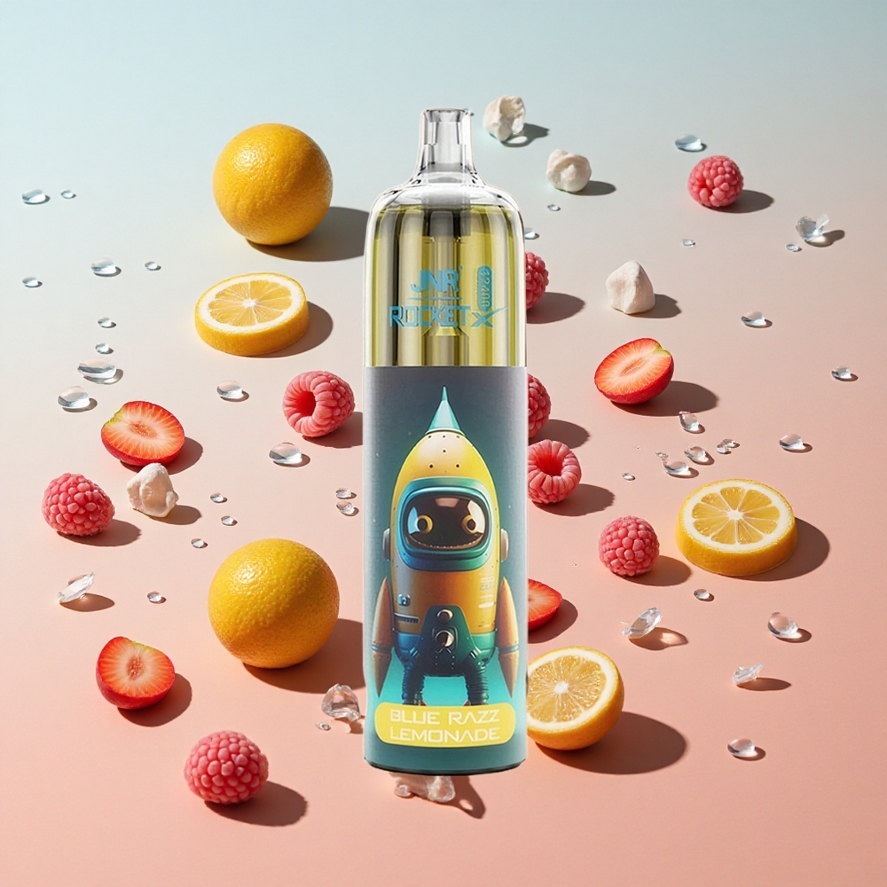 JNR Rocket-X 12400 Puffs Blue Razz Lemonade (בלו ראז לימונדה) 25ml סוללה 850mAh wholesale Israel
