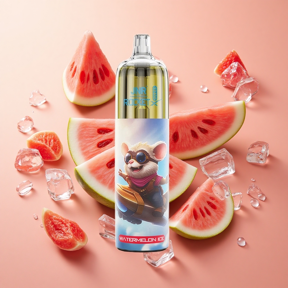 JNR Rocket-X 12400 Puffs אבטיח קרח wholesale Israel סוללה 850mAh טעינה מהירה Type-C