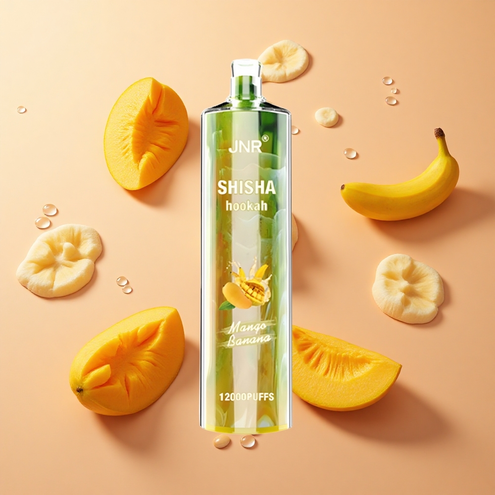 JNR Shisha Hookah 12000 Puffs מנגו בננה 24מ"ל סוללה 750mAh wholesale Israel