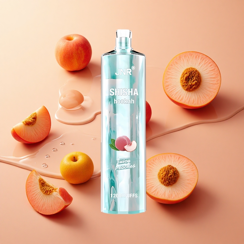 JNR Shisha Hookah 12000 Puffs אפרסקים עסיסיים 750mAh wholesale Israel 24ml