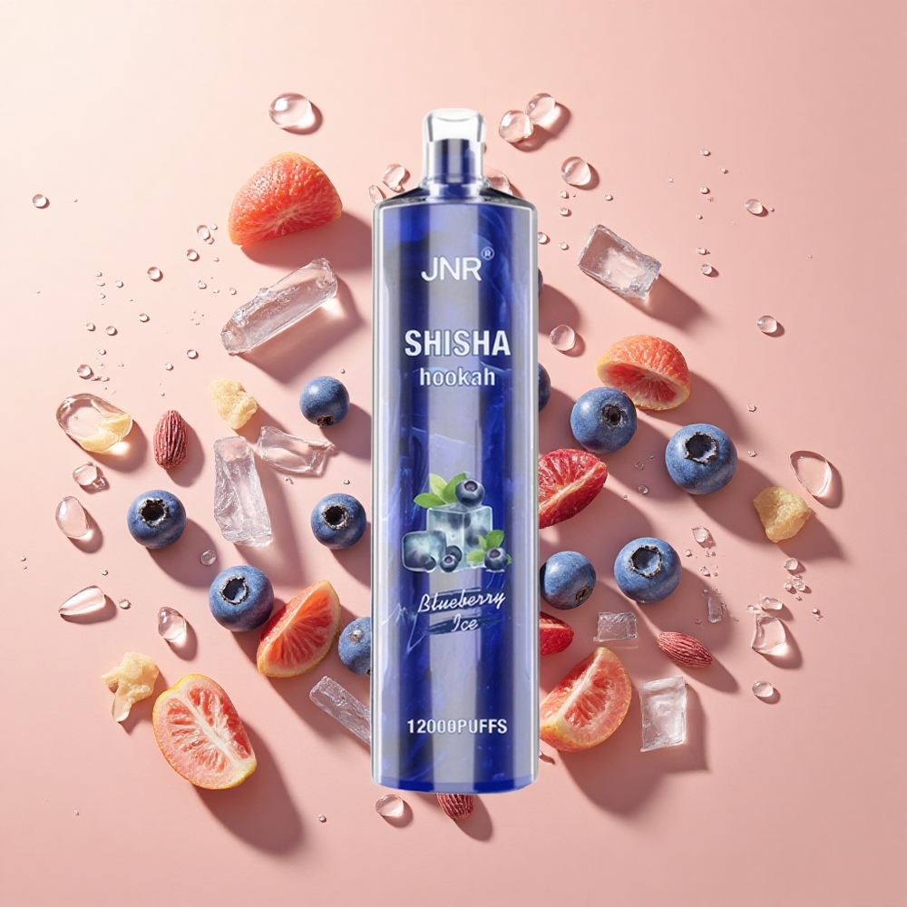 JNR Shisha Hookah 12000 Puffs בלוּבֶּרִי אַיִס wholesale Israel 24ml 750mAh