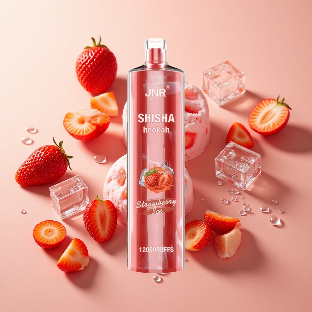 JNR Shisha Hookah 12000 Puffs תות קרח wholesale Israel 750mAh 24ml