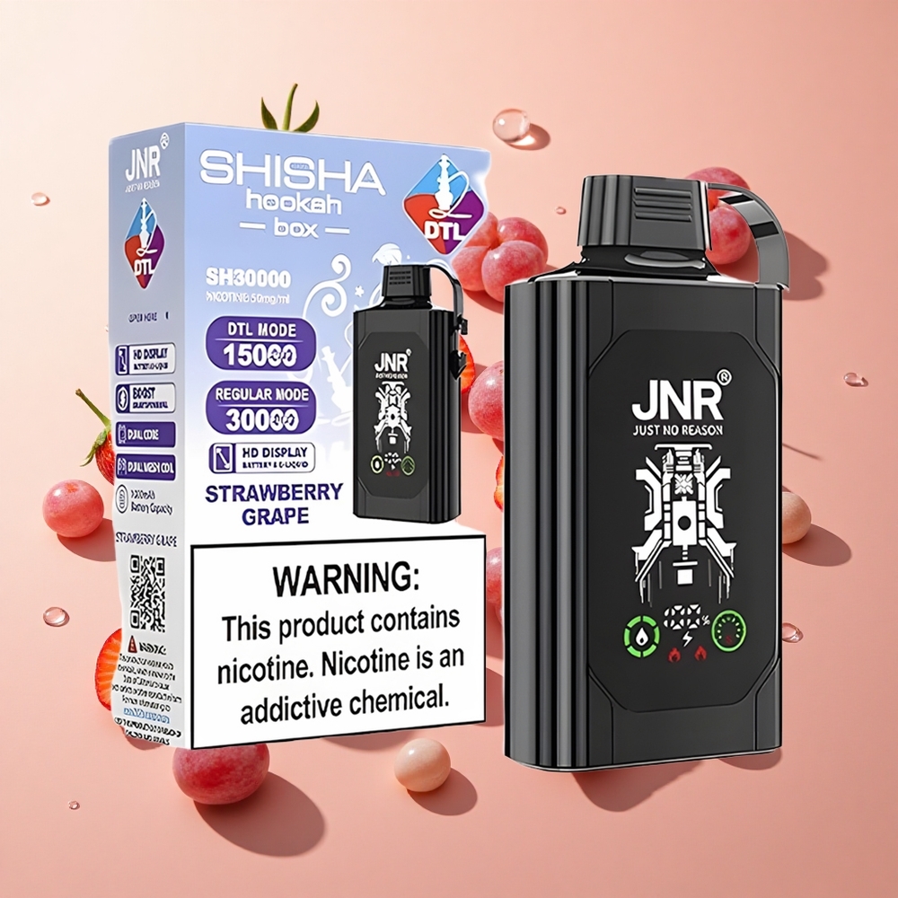 JNR Shisha Hookah Box 20500 Puffs תות ענב wholesale Israel תצוגת HD 1000mAh