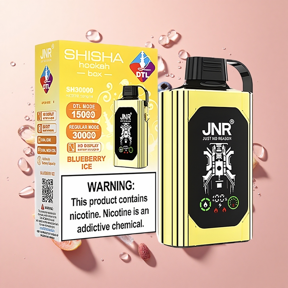 JNR Shisha Hookah Box 20500 Puffs בלוברי אייס wholesale Israel תצוגת HD 25ml