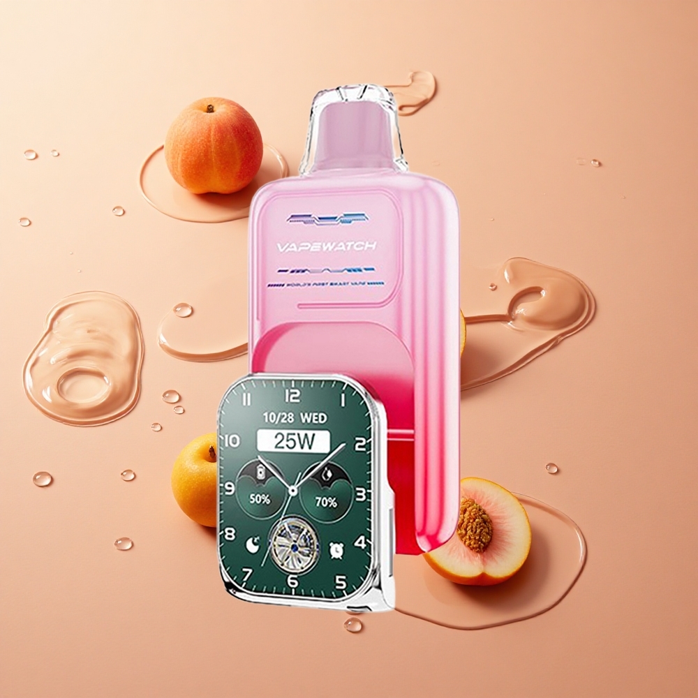 JNR Vape Watch 30000 Puffs אפרסק ג'ורג'יה 30000 Puffs סדרתיסליל רשת כפול wholesale Israel