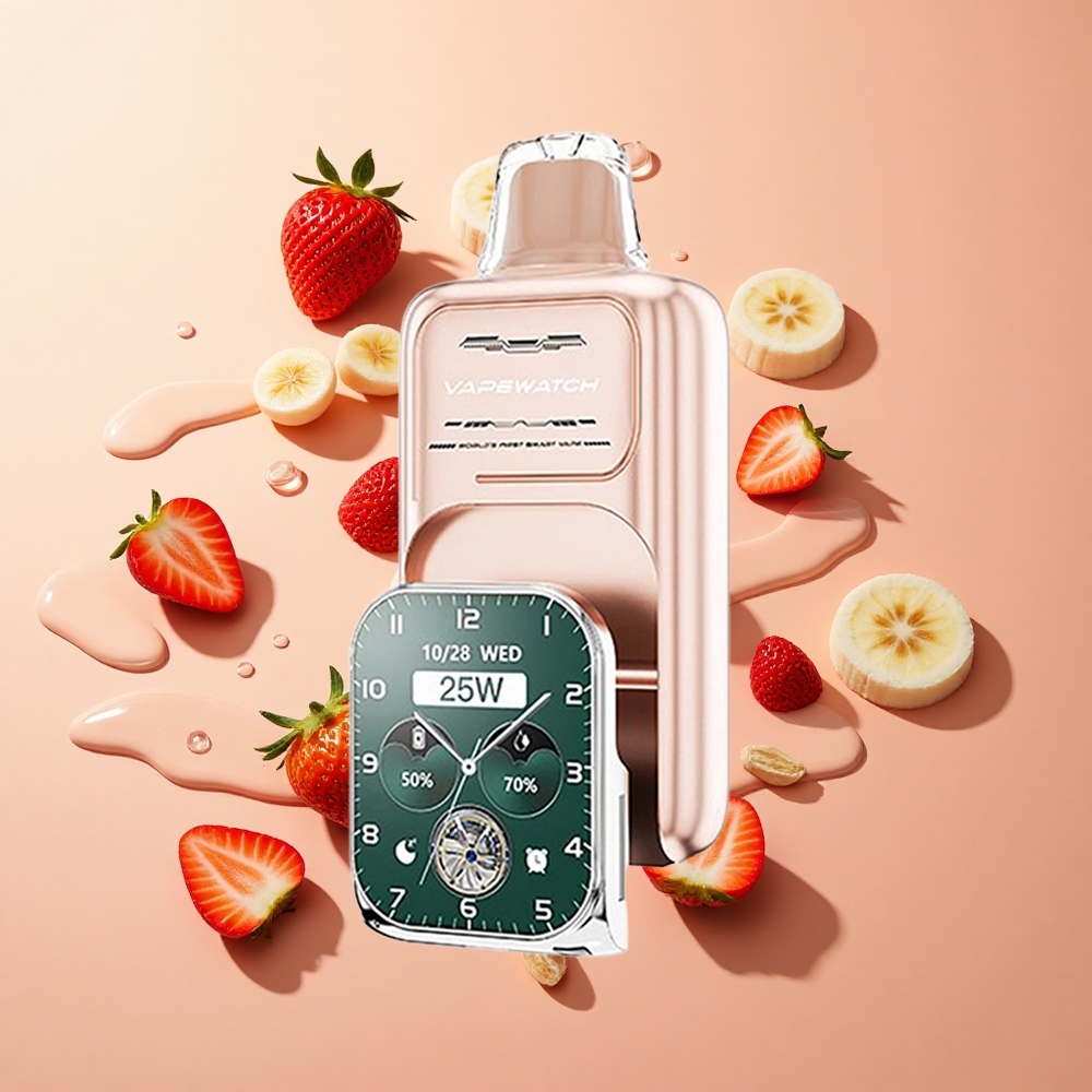 JNR Vape Watch 30000 Puffs תות בננה wholesale Israel 1000mAh 19mL