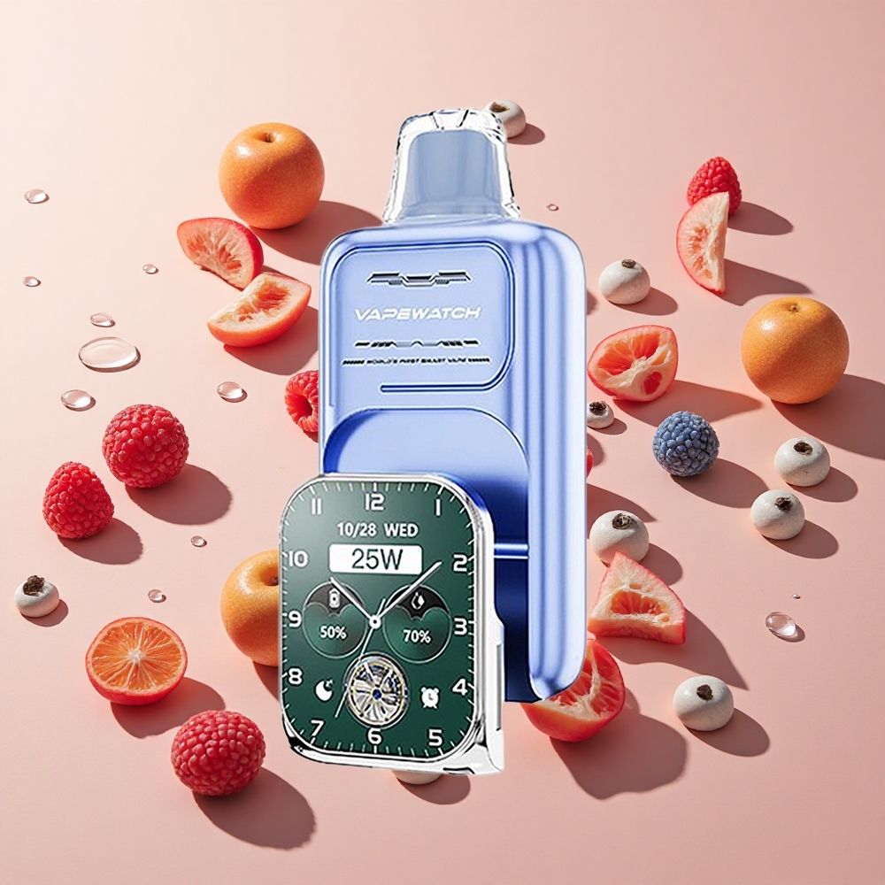 JNR Vape Watch 30000 Puffs בלוז ראז קרח wholesale Israel טעינה מהירה Type-C